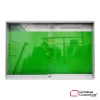 cartelera tipo vitrina 100x70 cm color verde vista frontal