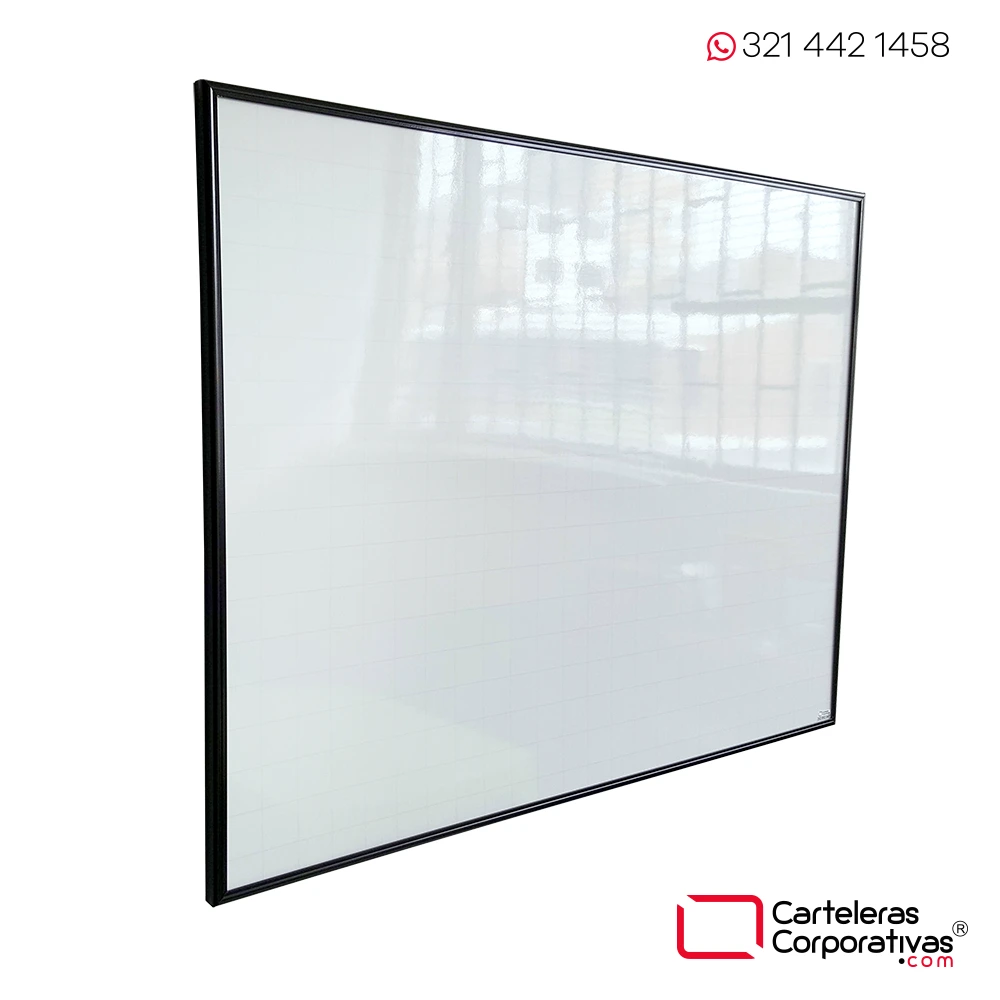 tablero acrílico sencillo tamaño 80x60 cm vista lateral