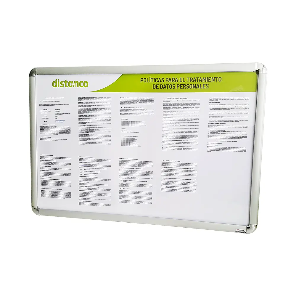 Cartelera Marco Abatible para reglamentos o políticas. Capacidad de 4 a 10 páginas reducidas (70x50 cm) - Imagen 2