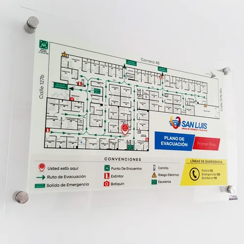 Planos de Evacuación