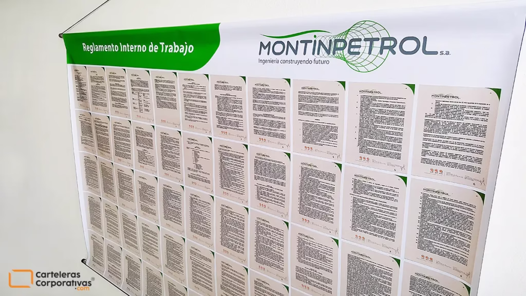 Reglamento en pendon montinpetrol vista lateral primer plano