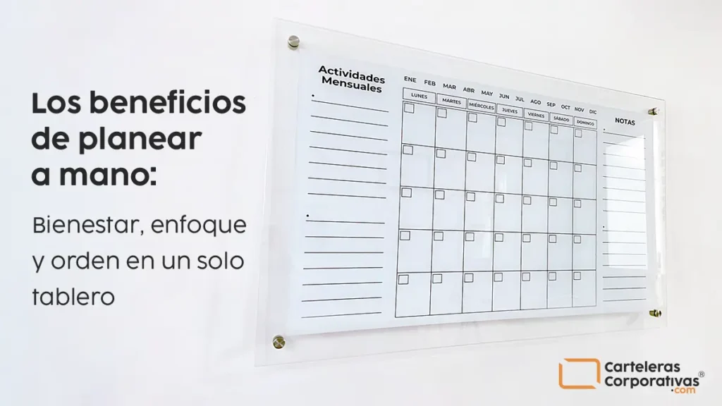 beneficios de planear a mano programadores o planeadores mensuales