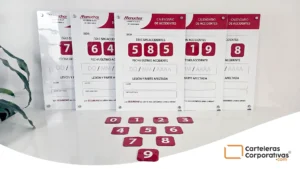 calendarios de accidentalidad magnéticos vista frontal general